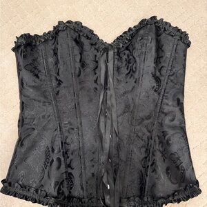 Elegant Black Corset Top